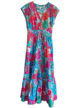 Derek Lam 10 Crosby Fatima Tiered Floral-Print Stretch-Cotton Poplin Midi Dress